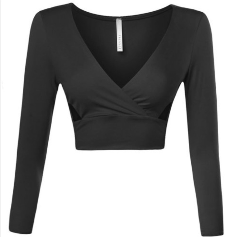Long sleeve crop top